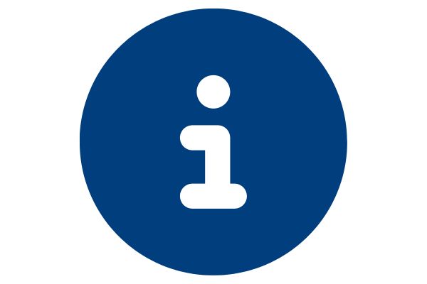 Midnight blue information symbol flat icon
