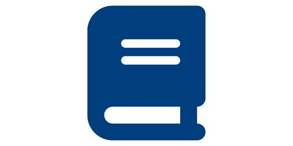 Dark blue book icon