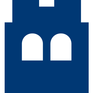 Dark blue UToledo tower icon