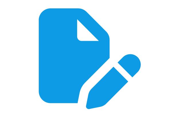 Light blue file flat icon
