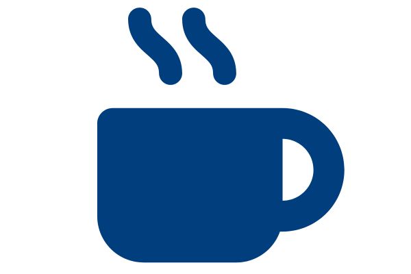 Midnight blue mug icon