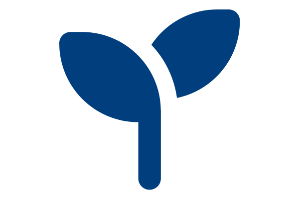 Midnight blue seedling icon