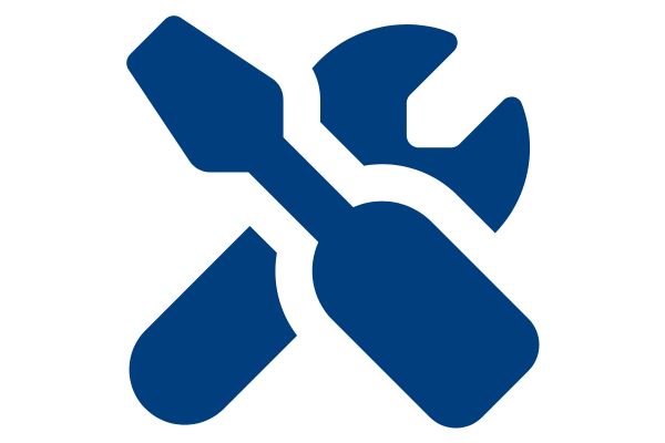 Midnight blue tools flat icon