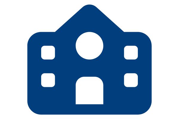Midnight blue university icon