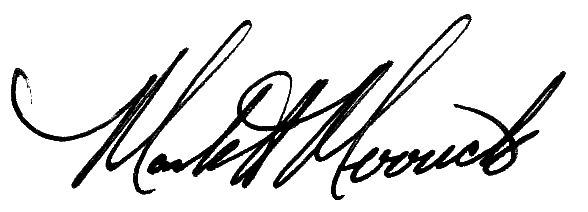 Mark Merrick Signature