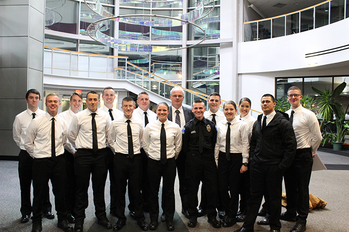 group photo of students at the Police Academy