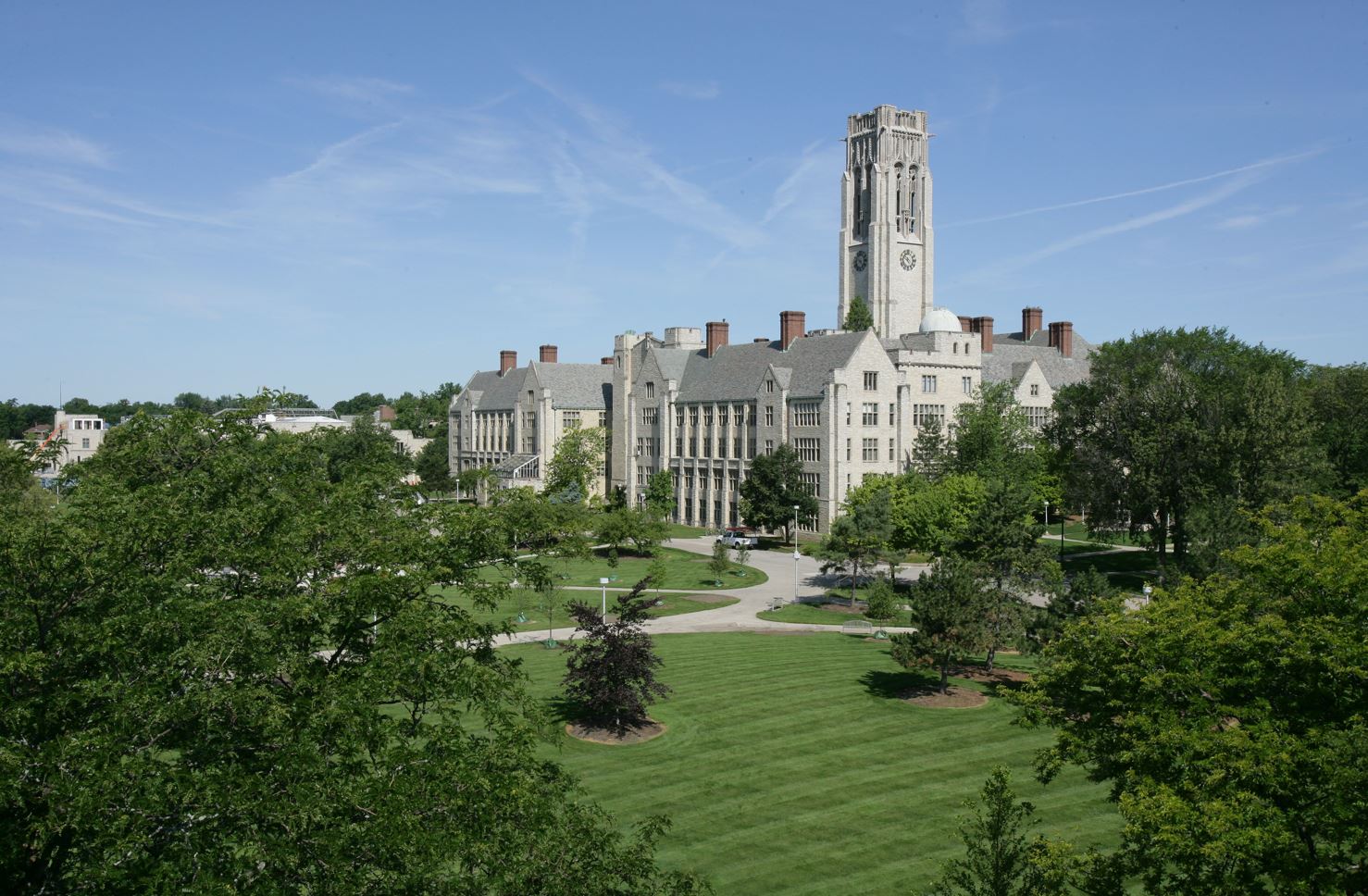 UHall from top of HHS Building