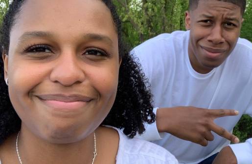 Featured student Aniyah and Jaiden Woodley