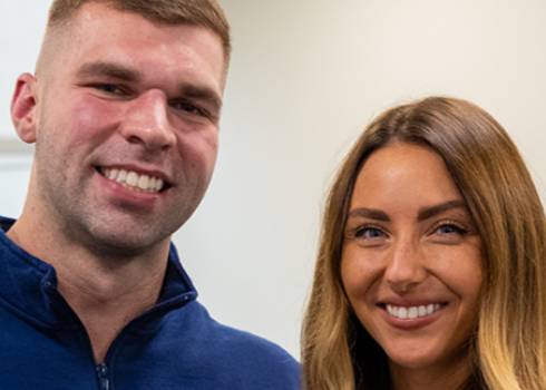 Featured student Conner and Ali Buraszeski