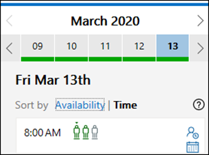 FindTime Use Links to sort meeting options.