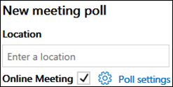 FindTime New Meeting Poll