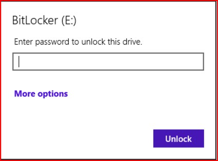 Bitlocker password