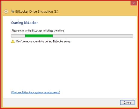 Starting Bitlocker