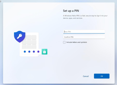 Set up a PIN Set up a PIN