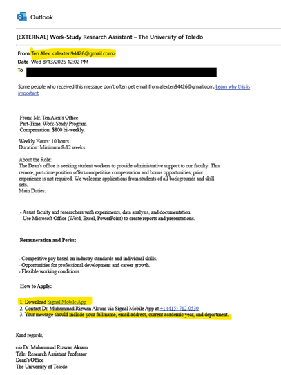 email example of phishing