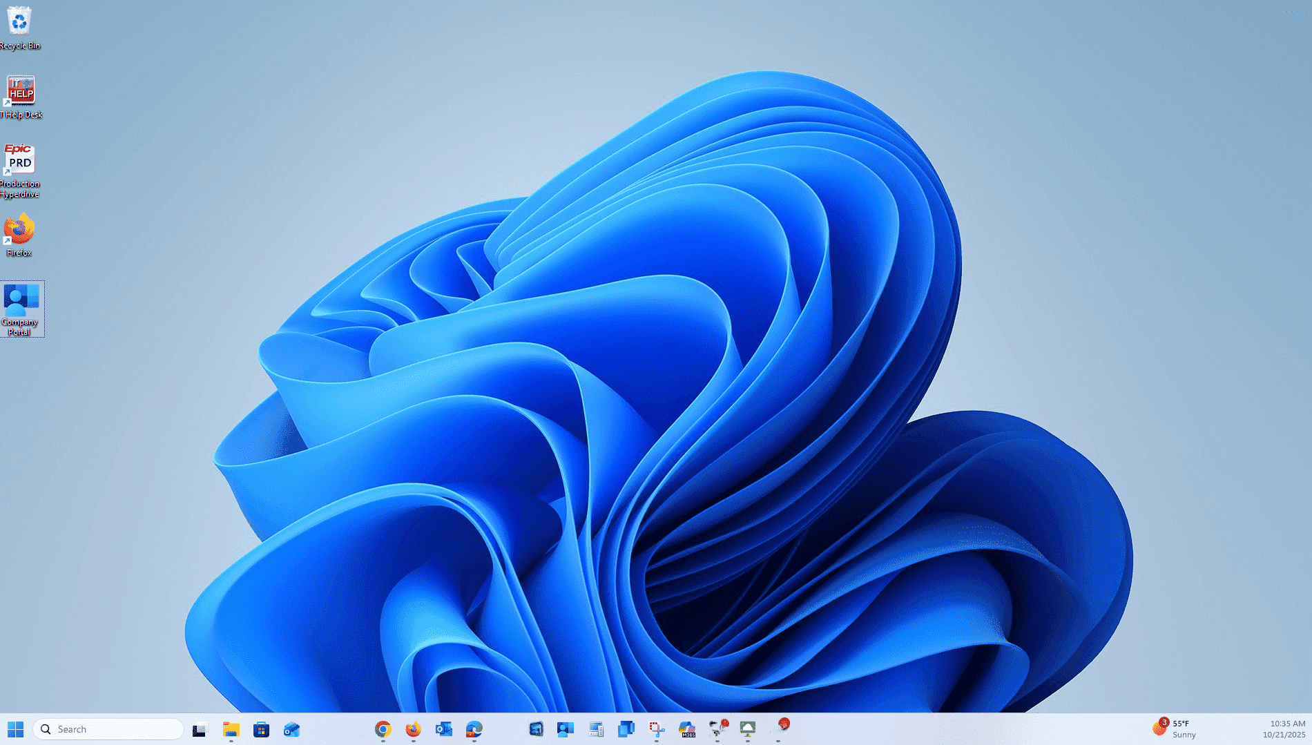Main Desktop Screen