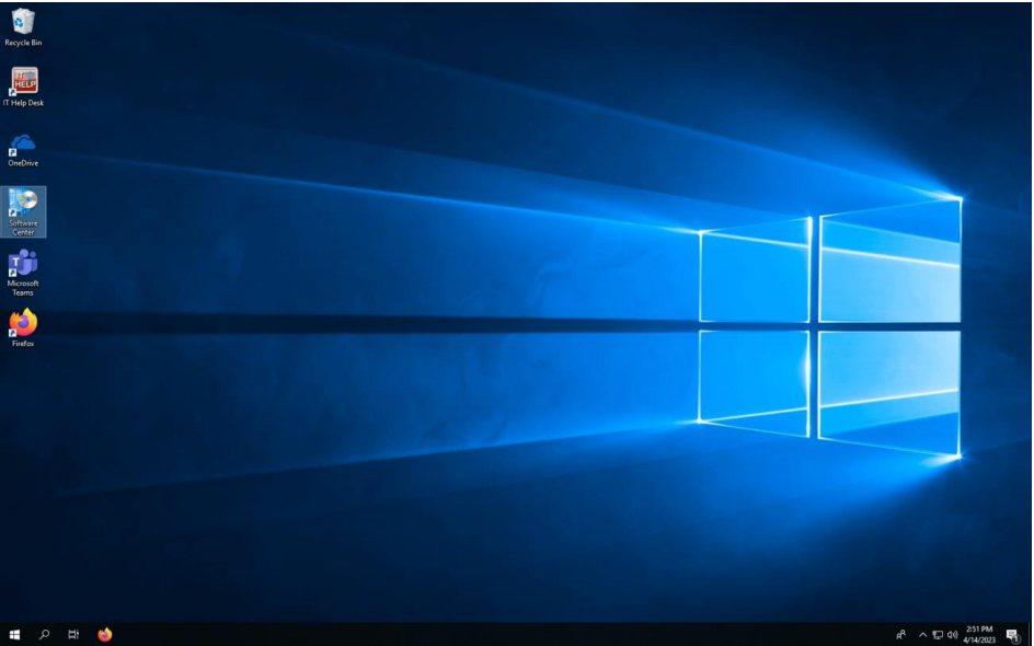 Main Desktop Screen