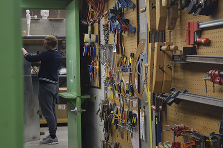 tool room for power hand tools