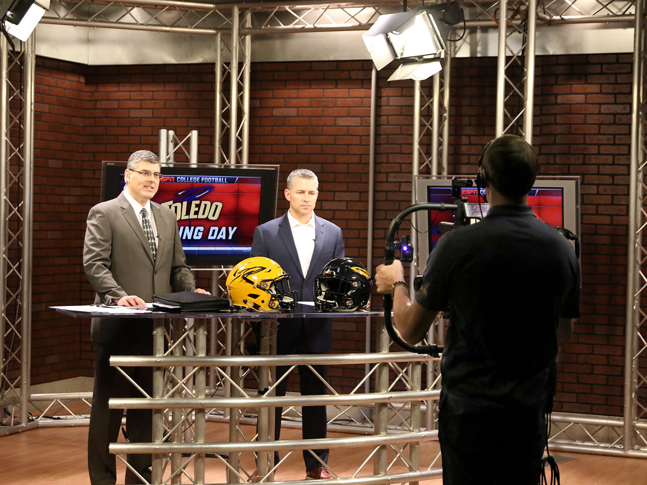 espn broadcast with student filiming