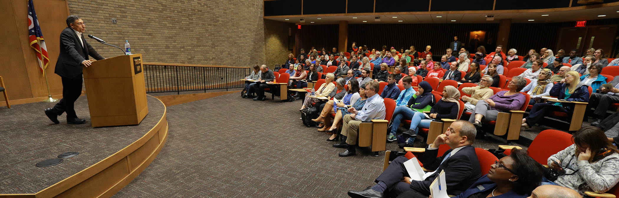 Neal Katyal, former acting u. s. solicitor general, speaking at a past Mikhail lecture