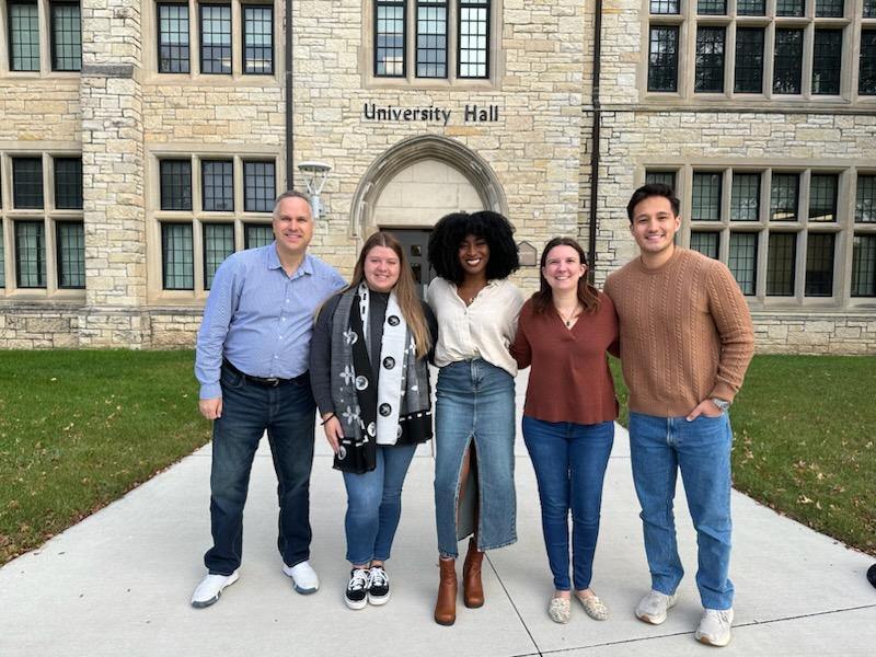 ARC lab faculty and students in front of UHall