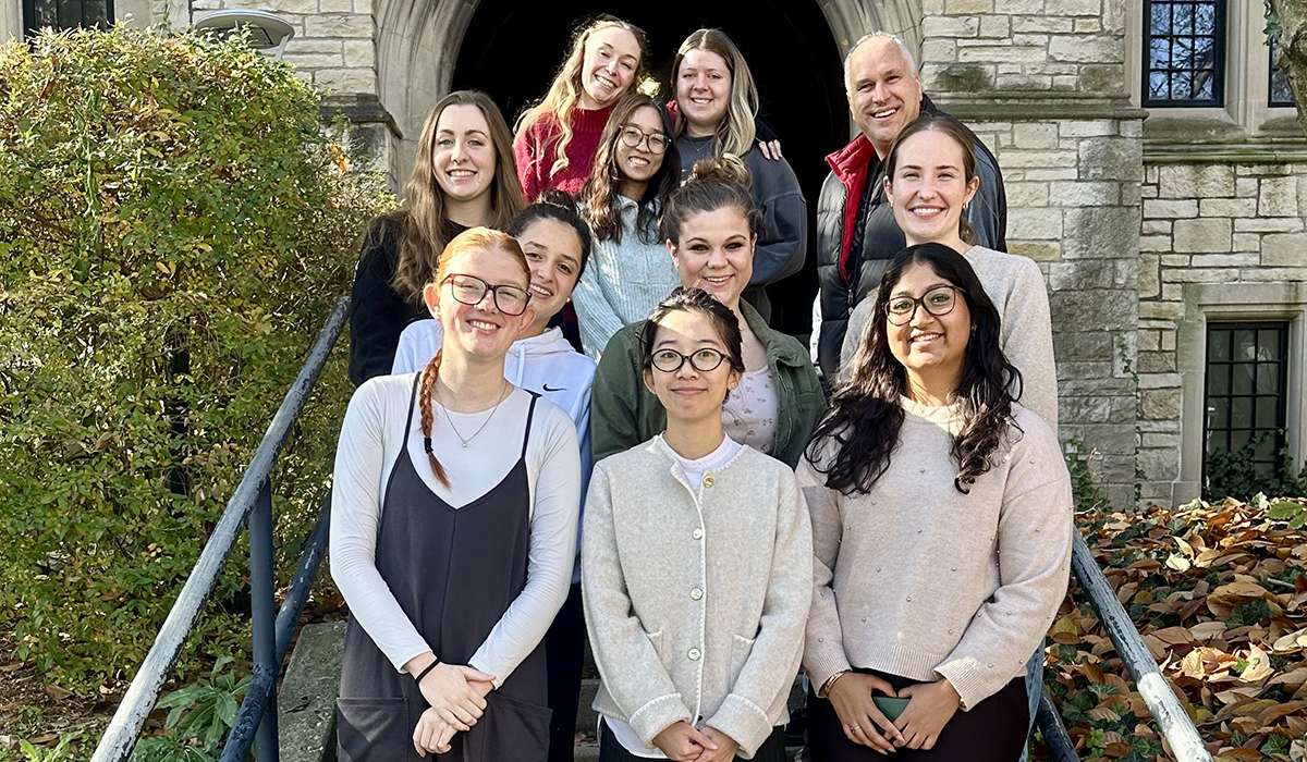ARC lab faculty and students in front of UHall