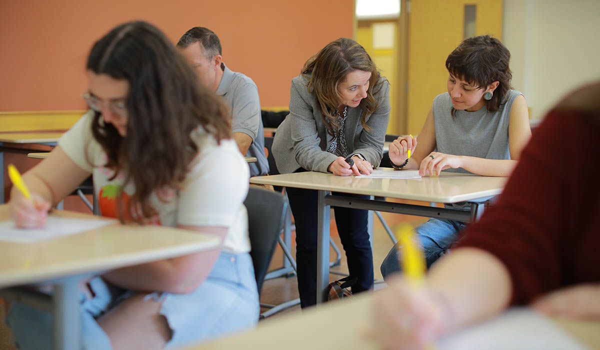 students in a classroom 