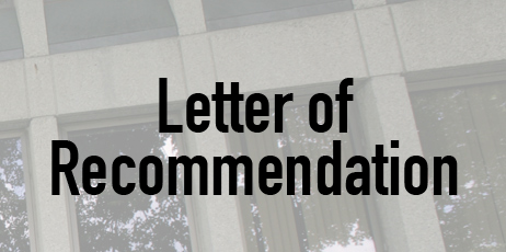 Letter of Recommendation