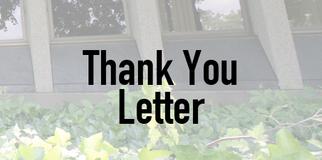 Thank You Letter