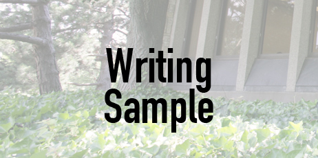 Writing Sample