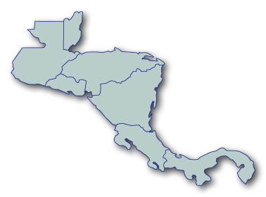 Map of Central America