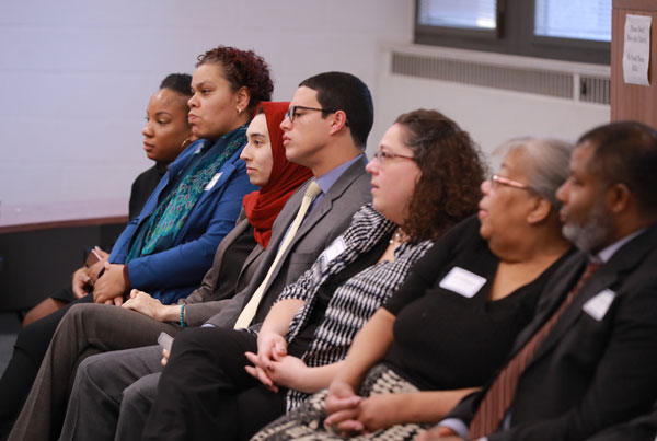 Mentors gathered to discuss their experience during a professional mentor panel