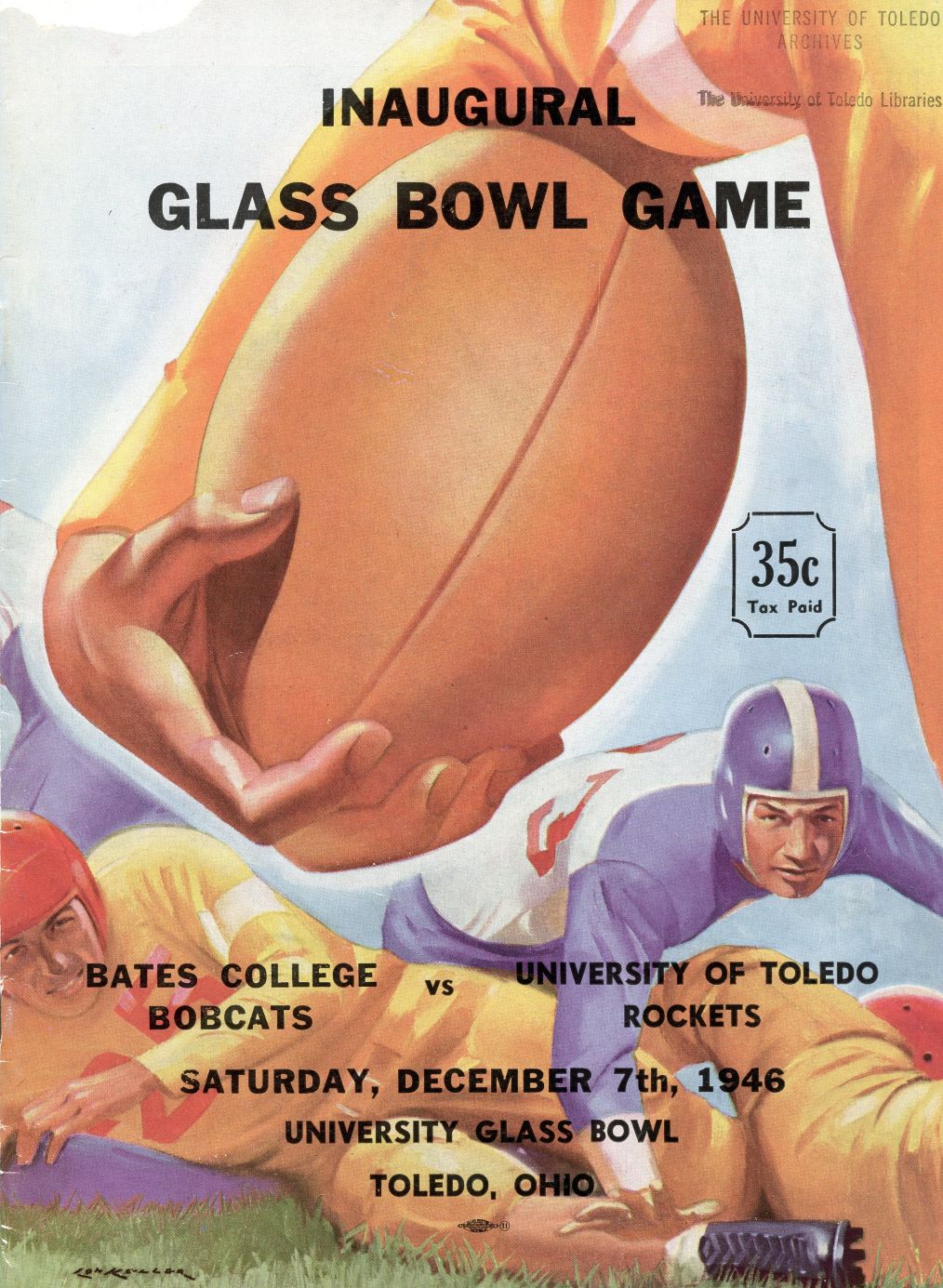 Program for Inaugural Glass Bowl Game
