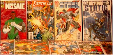Minority comic book covers on display