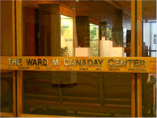 Entrance sign for Ward M. Canaday Center for Special Collections