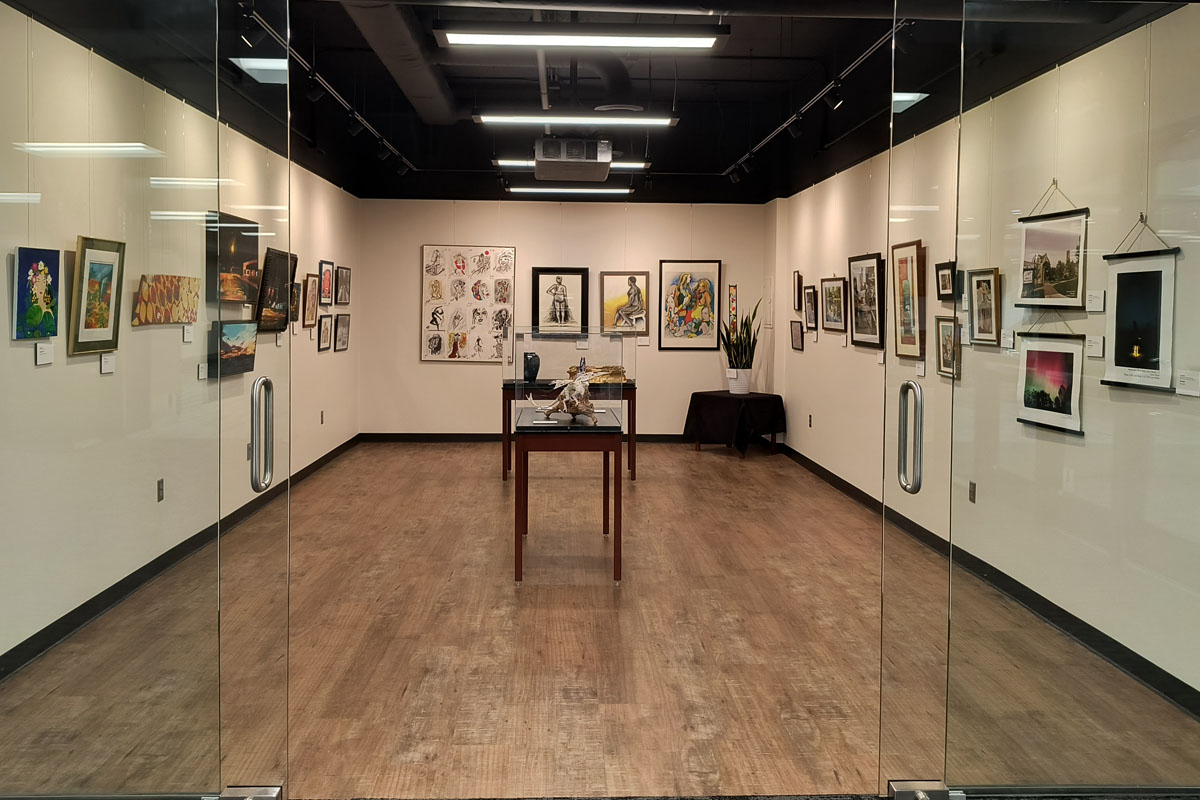 photo of past employee art exhibit gallery