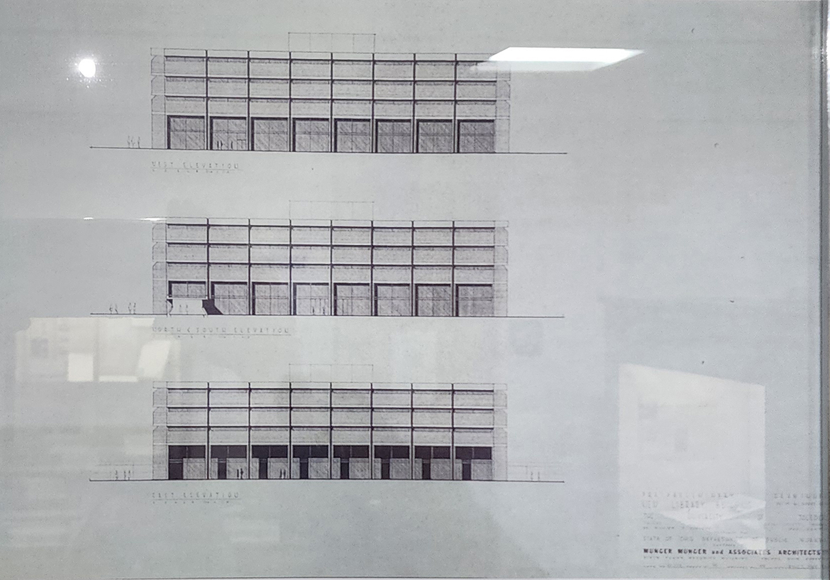 West, North, and East Elevations