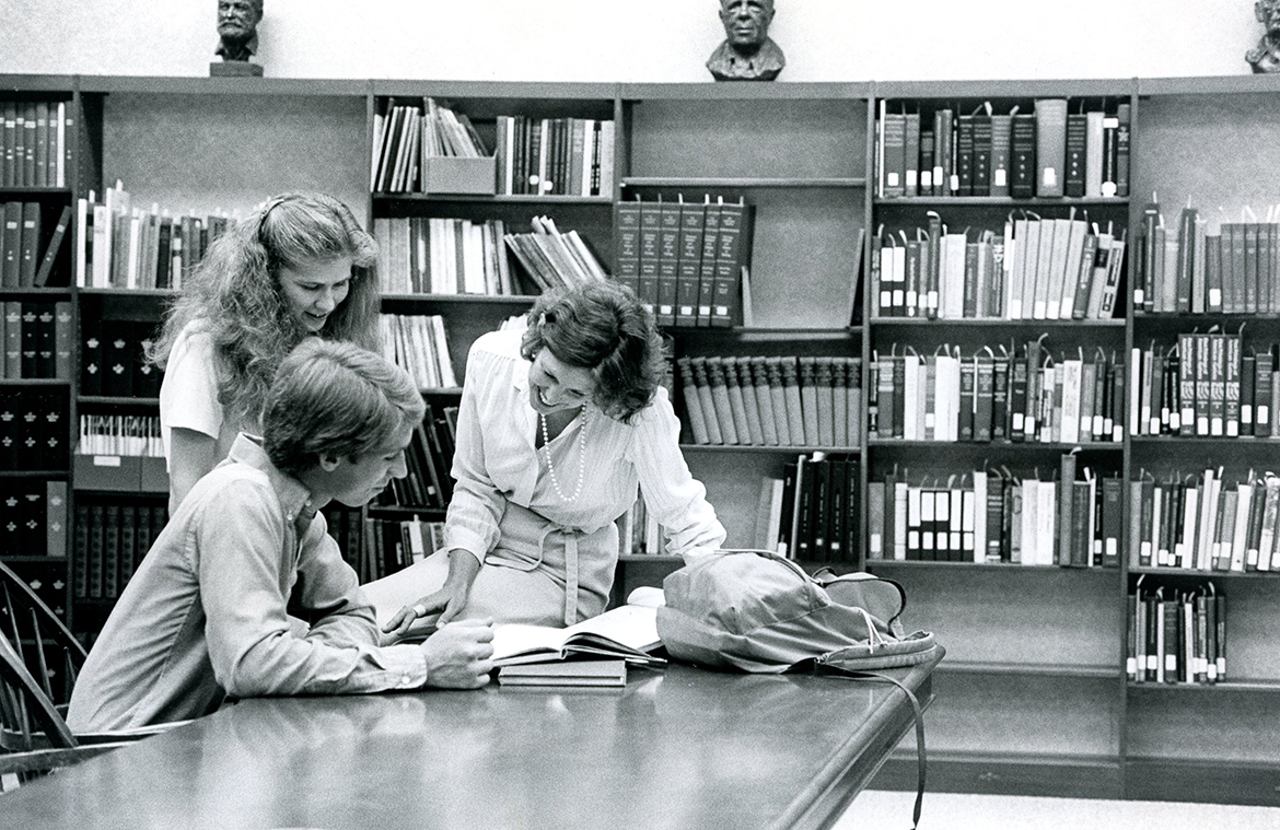 Students at the Canaday Center