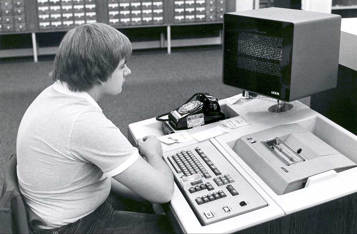 Library technology featuring computer and telephony device to access the library catalog online