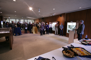 John Murray speaking at the Reception