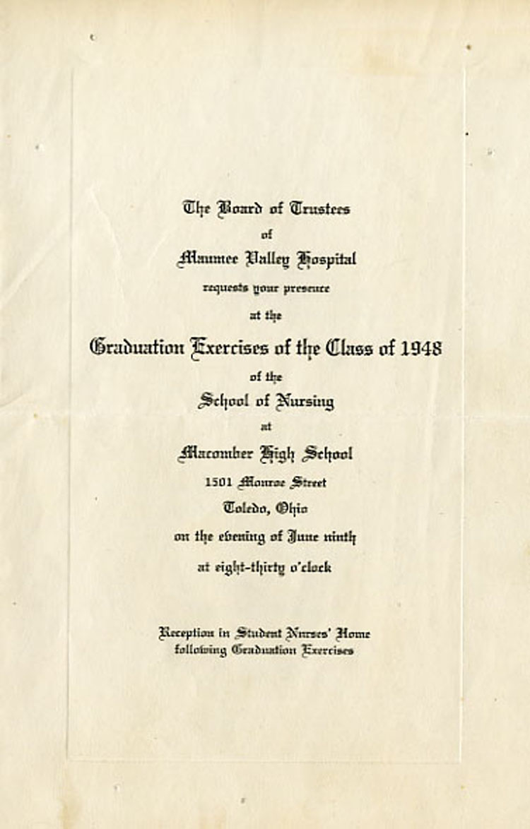 Invitation to a graduation rehearsal