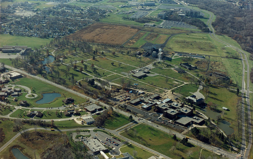 Aerial view of the former Toledo state Hospital Grounds