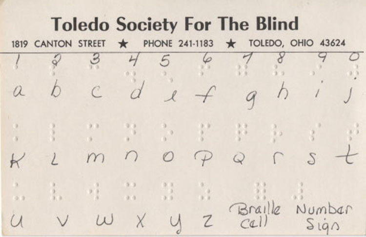 Braille Card