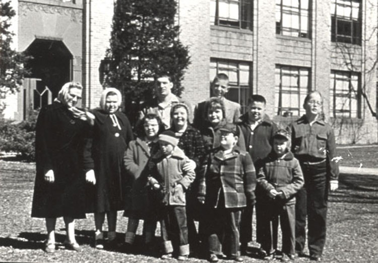 First class of children at Ridge elementary School in 1955