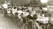 Residents of the Opportunity Home on picnic