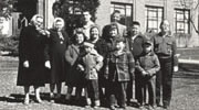 Group picture of the first class of children in 1955