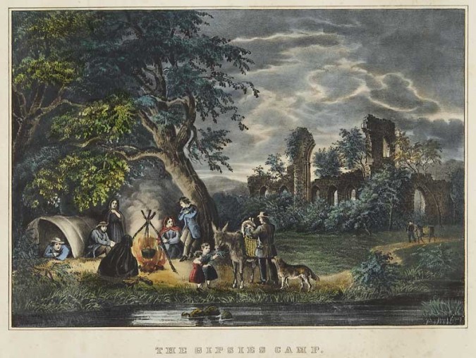 Painting: Currier & Ives engraving, ca. 1860