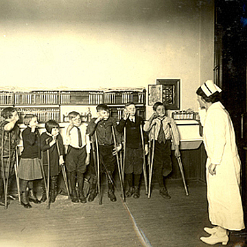 Dental health class at the Feilbach School