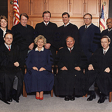 Judith Lanzinger with other judges on the Lucas County Court of Common Pleas
