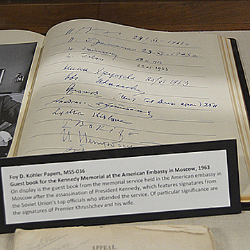 Kennedy Memorial Guest Book